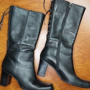 🖤Aerosoles Vintage Lace Up Back Mid Calf Boots 🖤